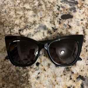 Thomas James Beverly Black Cat Eye Sunglasses